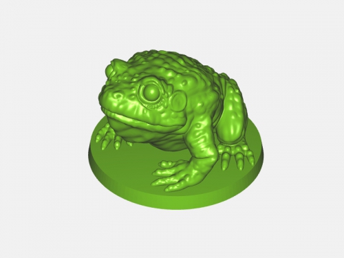 vert crapaud 3D print model - Mito3D