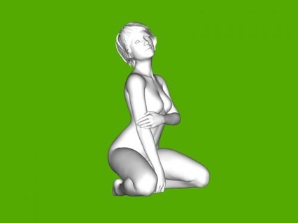 seated mannequin obj 3d print model - Mito3D