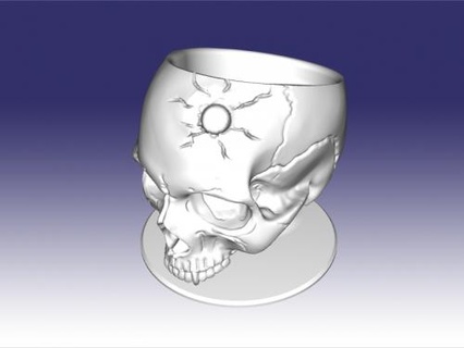 vampire skull 3d print model - Mito3D