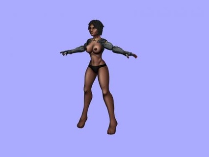 weiblich cyborg obj spielzeuge 3d print model - Mito3D