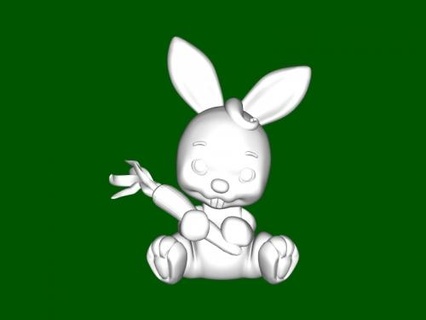 funny rabbit 3d print model - Mito3D