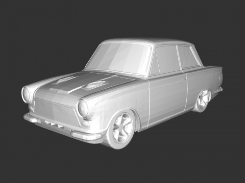 lotus Cortina 3D print model - Mito3D