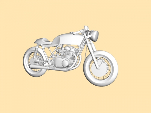 Yamaha sr 500 obj 3D print model - Mito3D