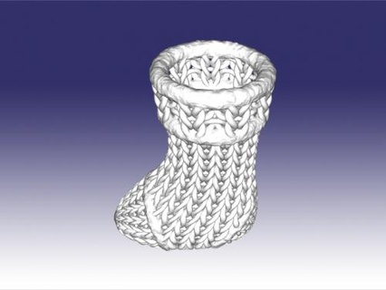 tricotado recipiente 3d print model - Mito3D