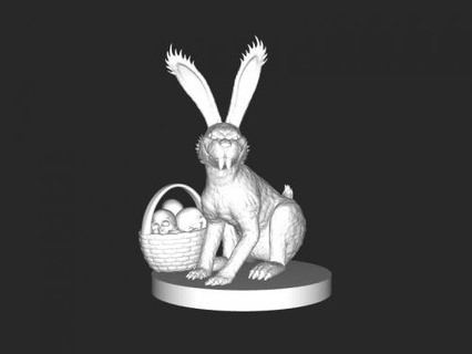 scary rabbit 3d print model - Mito3D