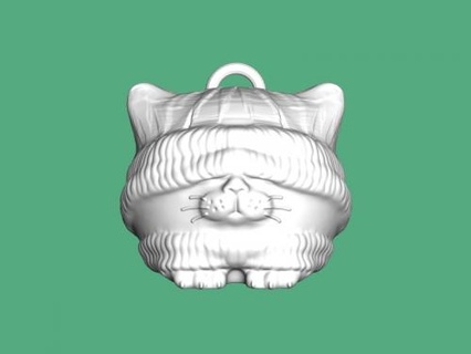 christmas toy a cat home accessories 3d print model - Mito3D