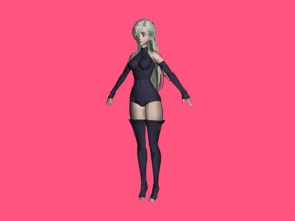 kız bodysuit obj 3d print model - Mito3D
