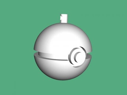 Natale palla Pokemon 3d print model - Mito3D