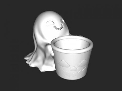 ghost lamp 3d print model - Mito3D