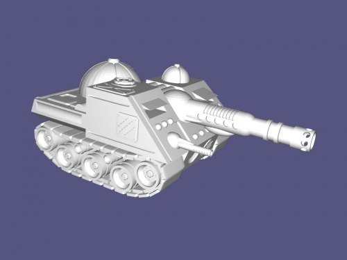karikatür tank yok edici 3D print model - Mito3D