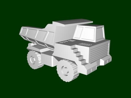 despejar caminhão brinquedo brinquedos maquinaria 3d print model - Mito3D