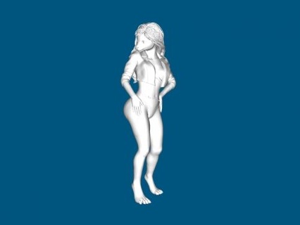 Tier Mädchen 3d print model - Mito3D