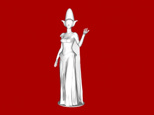 goddess future 3D print model - Mito3D