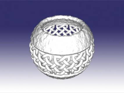 celtic bowl 3d print model - Mito3D