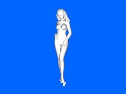 skinny girl 3d print model - Mito3D