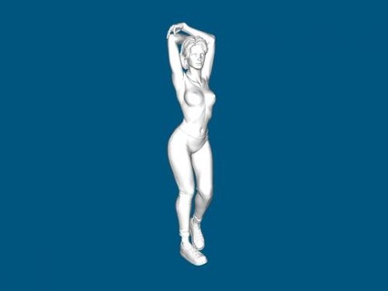 halfdressed beauty 3d print model - Mito3D