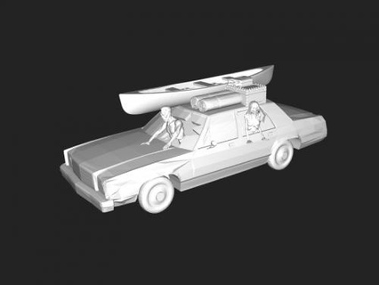 zombies car 3d print model - Mito3D