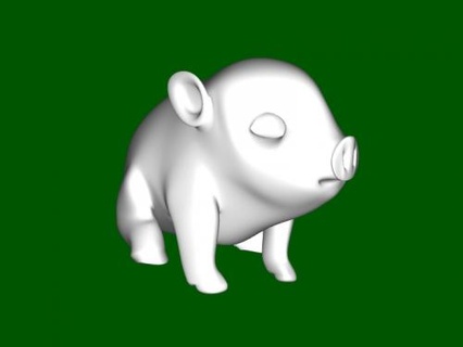 Şirin domuz yavrusu oyuncaklar hayvanlar 3d print model - Mito3D