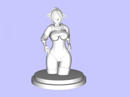 yoruichi brinquedos desenhos animados 3d print model - Mito3D