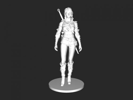 Statue Cirilla Spielzeuge Filme 3d print model - Mito3D