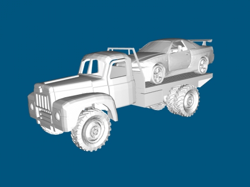 Abschleppen LKW Spielzeuge Maschinen 3D print model - Mito3D