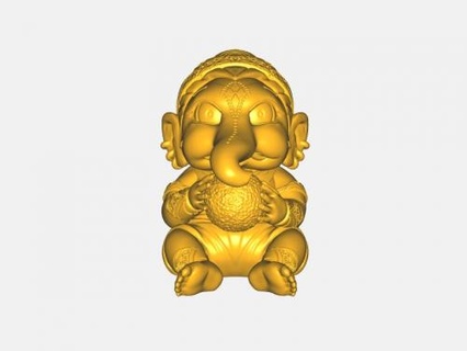 Ganesha chibi jouets dessins animés 3d print model - Mito3D