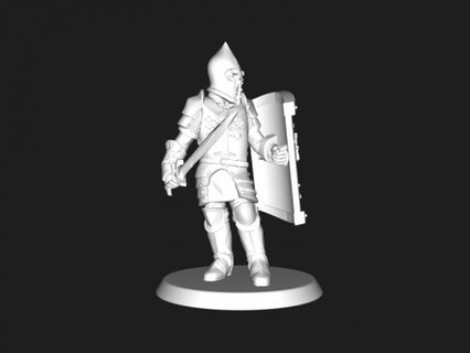 héroe Caballero juguetes personas 3d print model - Mito3D