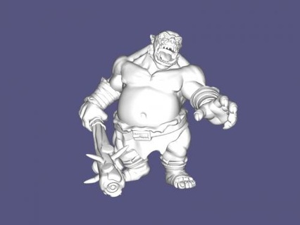 rosnando ogro brinquedos desenhos animados 3d print model - Mito3D