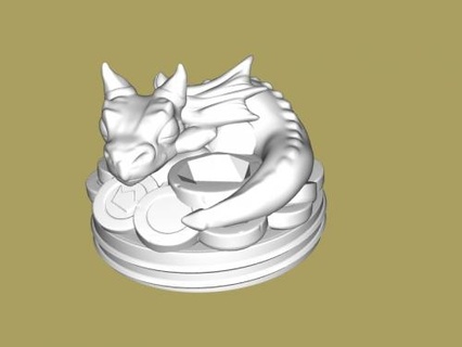 baby dragon coins Toys Games 3d print model - Mito3D
