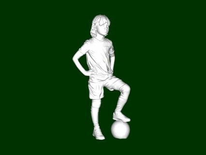 Garoto futebol jogador brinquedos 3d print model - Mito3D