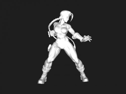 attacking cammy Toys Games 3d print model - Mito3D