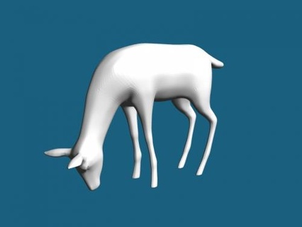 grazing deer Toys Animals 3d print model - Mito3D
