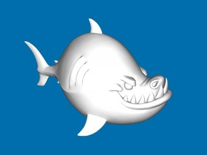pleines dents requin jouets dessins animés 3d print model - Mito3D