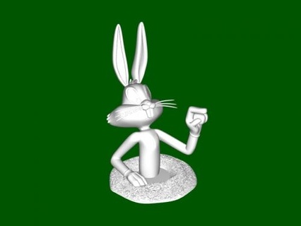 cartoon rabbit Toys Cartoons 3d print model - Mito3D
