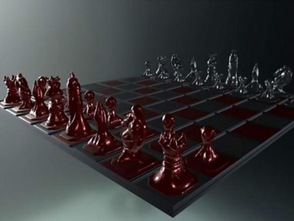stilvoll Schach Spiele 3d print model - Mito3D
