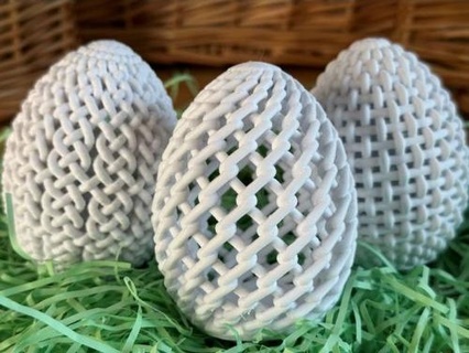 three easter eggs Home Accessories 3d print model - Mito3D