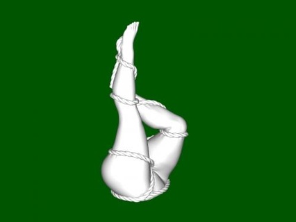 gambe arte scultura 3d print model - Mito3D