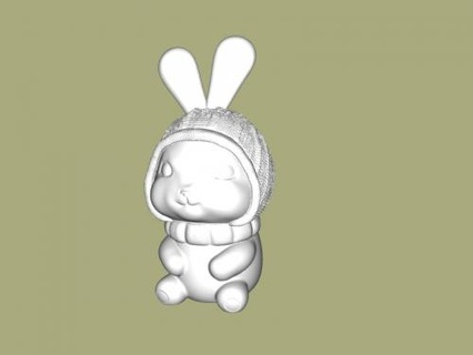 rabbit hat Toys Animals 3d print model - Mito3D