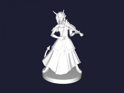 Barde Geige Spielzeuge Cartoons 3d print model - Mito3D