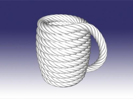 rope mug Home Kitchen 3d print model - Mito3D