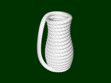 rope vase Home Interior 3d print model - Mito3D
