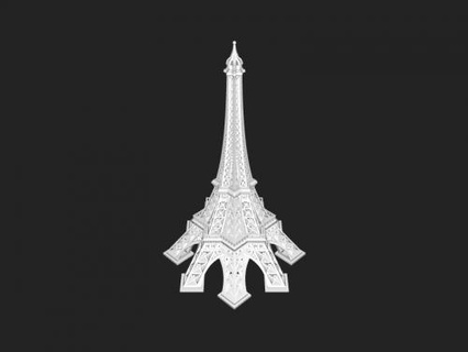 modified eiffel tower Art Architecture 3d print model - Mito3D