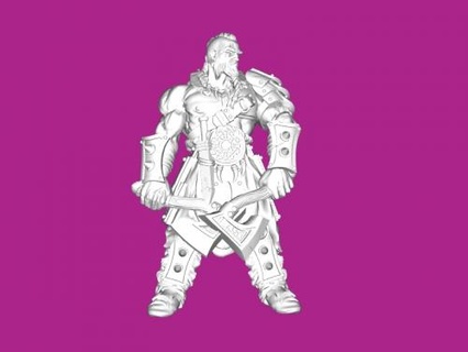 barbarian champion Toys People 3d print model - Mito3D