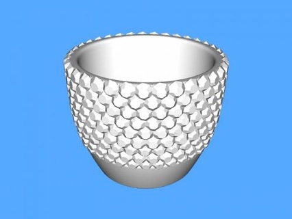 diamant pot obj Accueil maison intérieur 3d print model - Mito3D