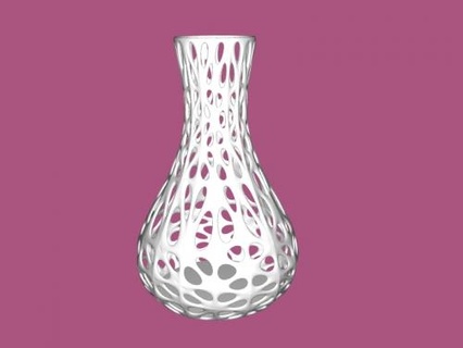 Holey vazo ev iç 3d print model - Mito3D