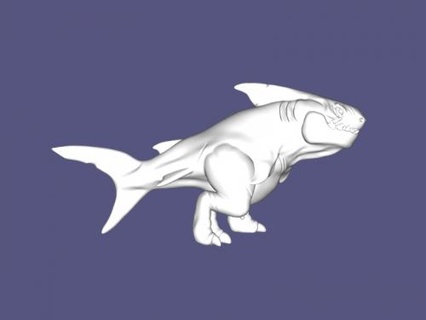 terra Tubarão brinquedos animais 3d print model - Mito3D