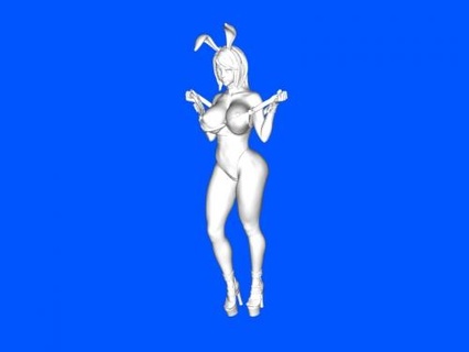 hot bunny girl Toys People 3d print model - Mito3D