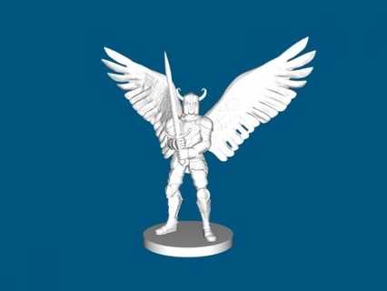 winged paladin Toys Games 3d print model - Mito3D
