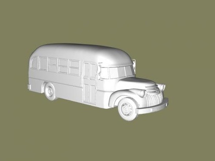chevrolet bus Toys Machinery 3d print model - Mito3D