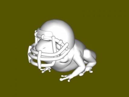 frog football player  Toys Games  3d print model - Mito3D